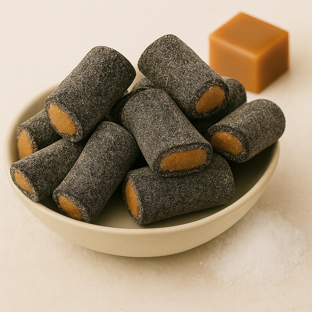 Skandinavische Lakritz – Lakritz Stücke Salmiak Karamell Stücke– Sweet & Salty