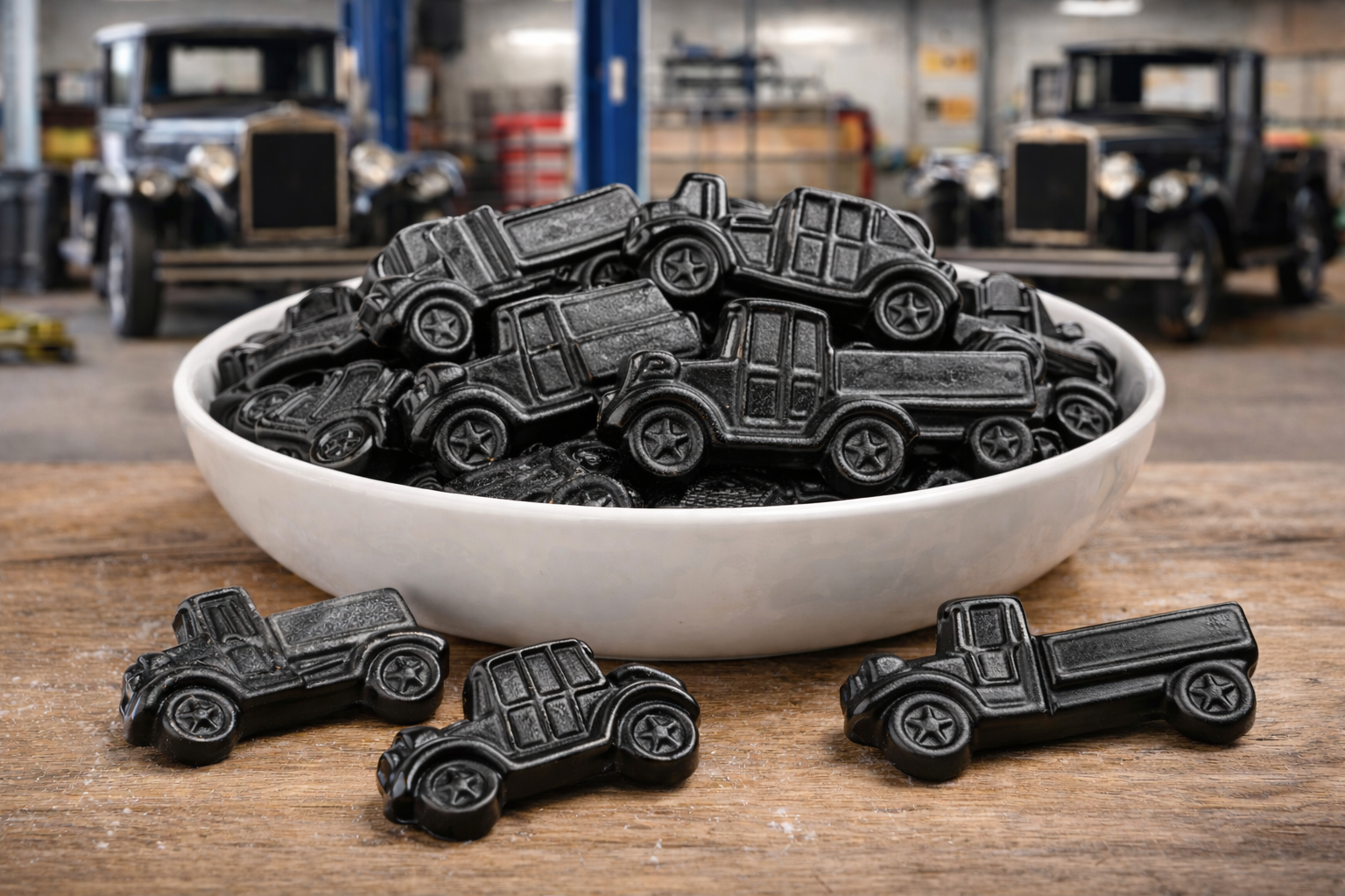 Skandinavische Lakritz – Alte Autos_Menthol-Salmiak – Sweet & Salty