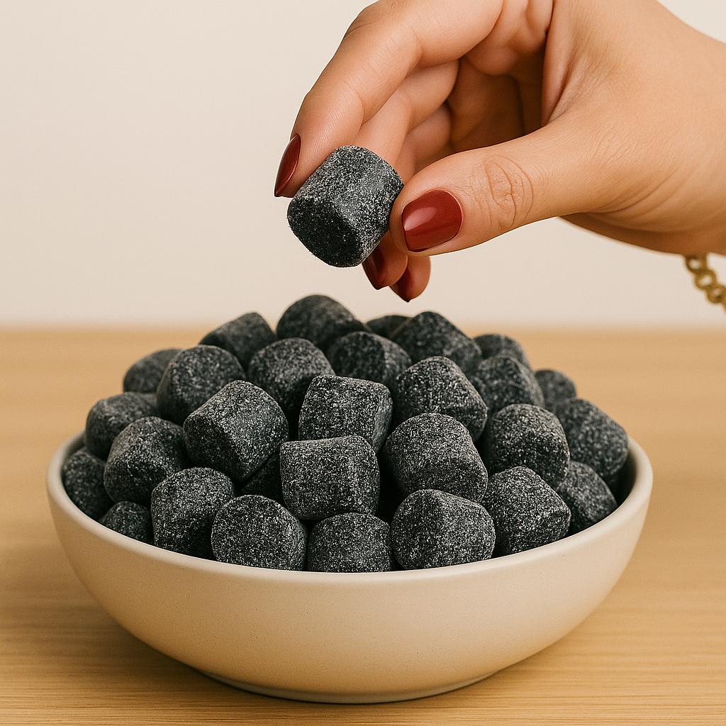 Skandinavische Lakritz – Lakritz Stücke Kräftiges Lakritz mit feiner Süße – Sweet & Salty
