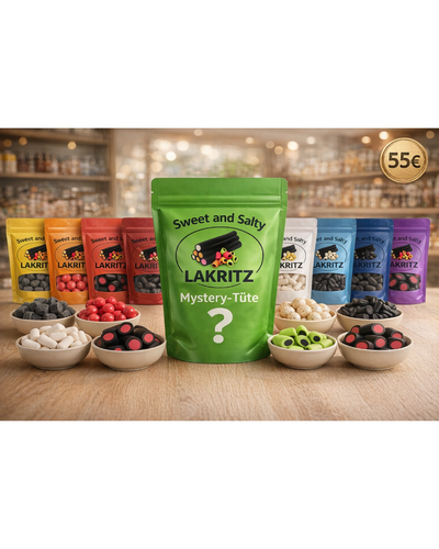 Skandinavische Lakritz – Variety Selection Lakritz Mixpaket (+ gratis Mystery Tüte) 1,8 kg – Sweet & Salty Lakritz