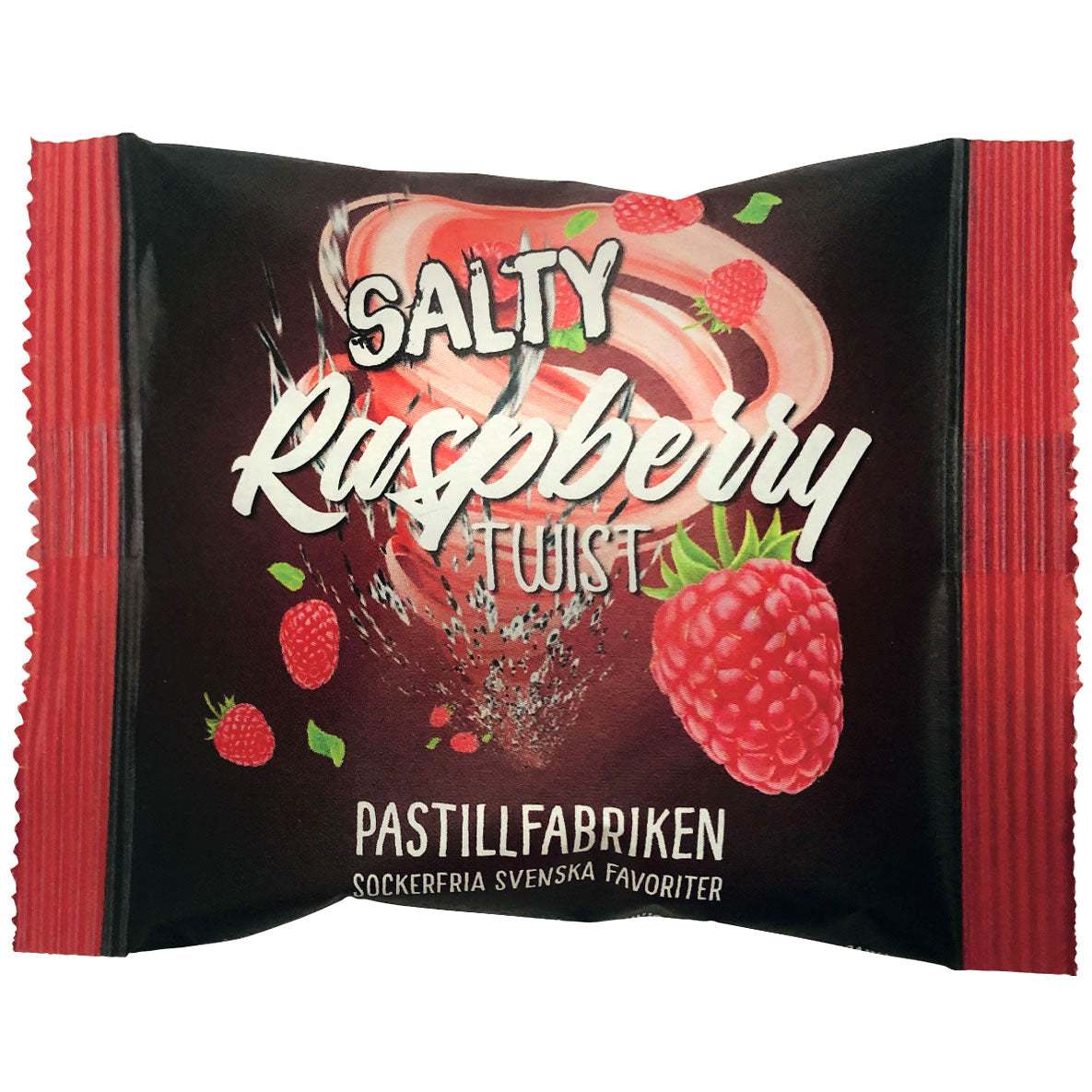 Skandinavische Lakritz – Pastillfabriken Salty Raspberry Twist – Sweet & Salty 