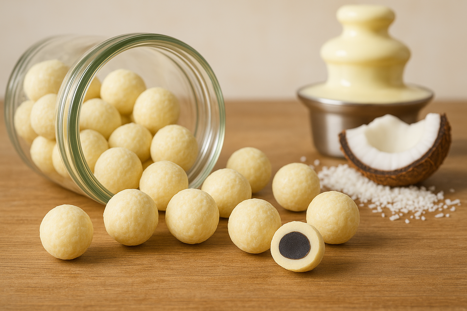 Skandinavische Lakritz – Salzlakritzkugeln Kokos – Sweet & Salty 