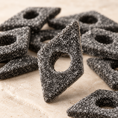 Salmiak Lakritz Diamanten (vegan, glutenfrei)