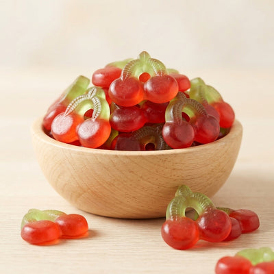 Kirsch Fruchtgummi (zuckerfrei, glutenfrei) (kein Lakritz)