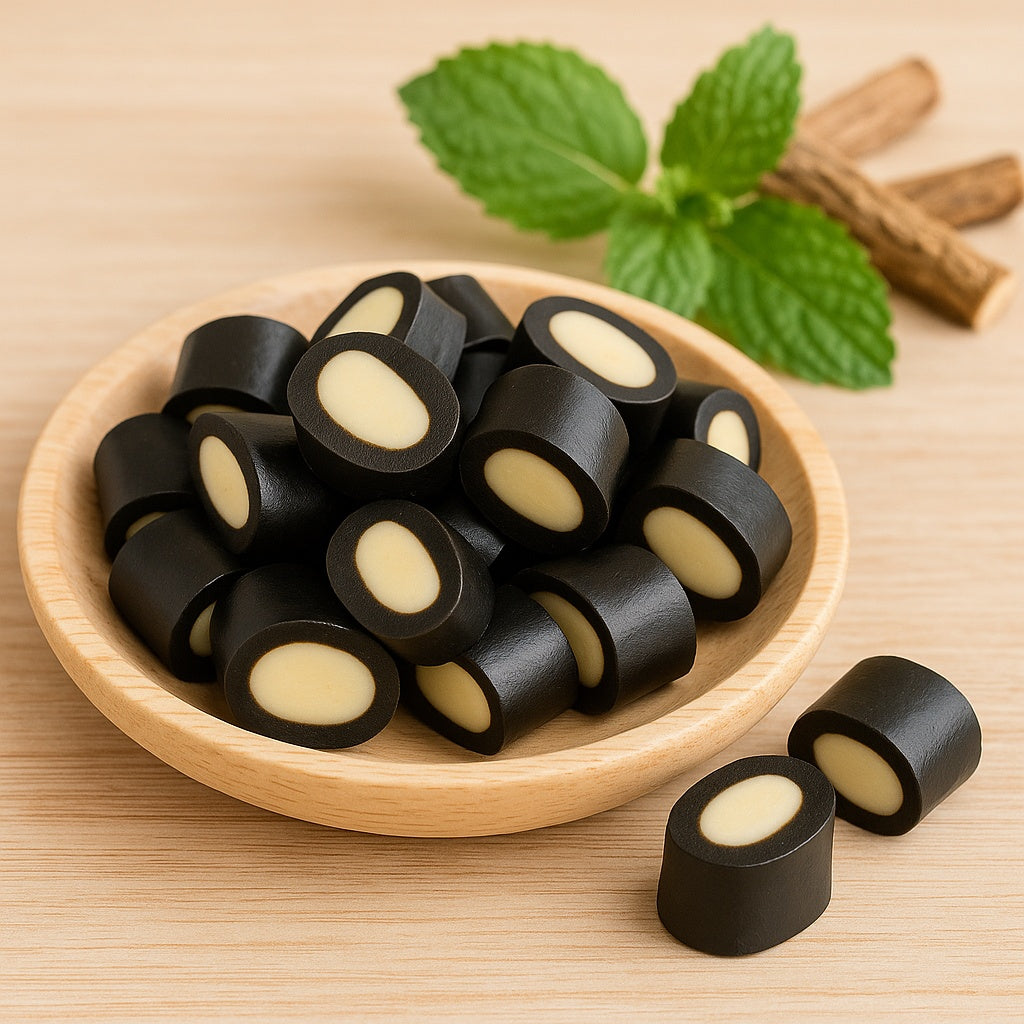 Skandinavische Lakritz – Lakritz Stücke Minze Stücke – Sweet & Salty