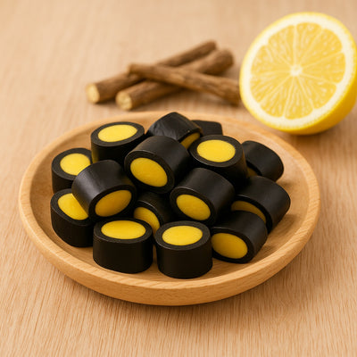 Skandinavische Lakritz – Lakritz Stücke Zitronen Stücke – Sweet & Salty