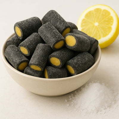 Skandinavische Lakritz – Lakritz Stücke Zitrone Salmiak Stücke – Sweet & Salty