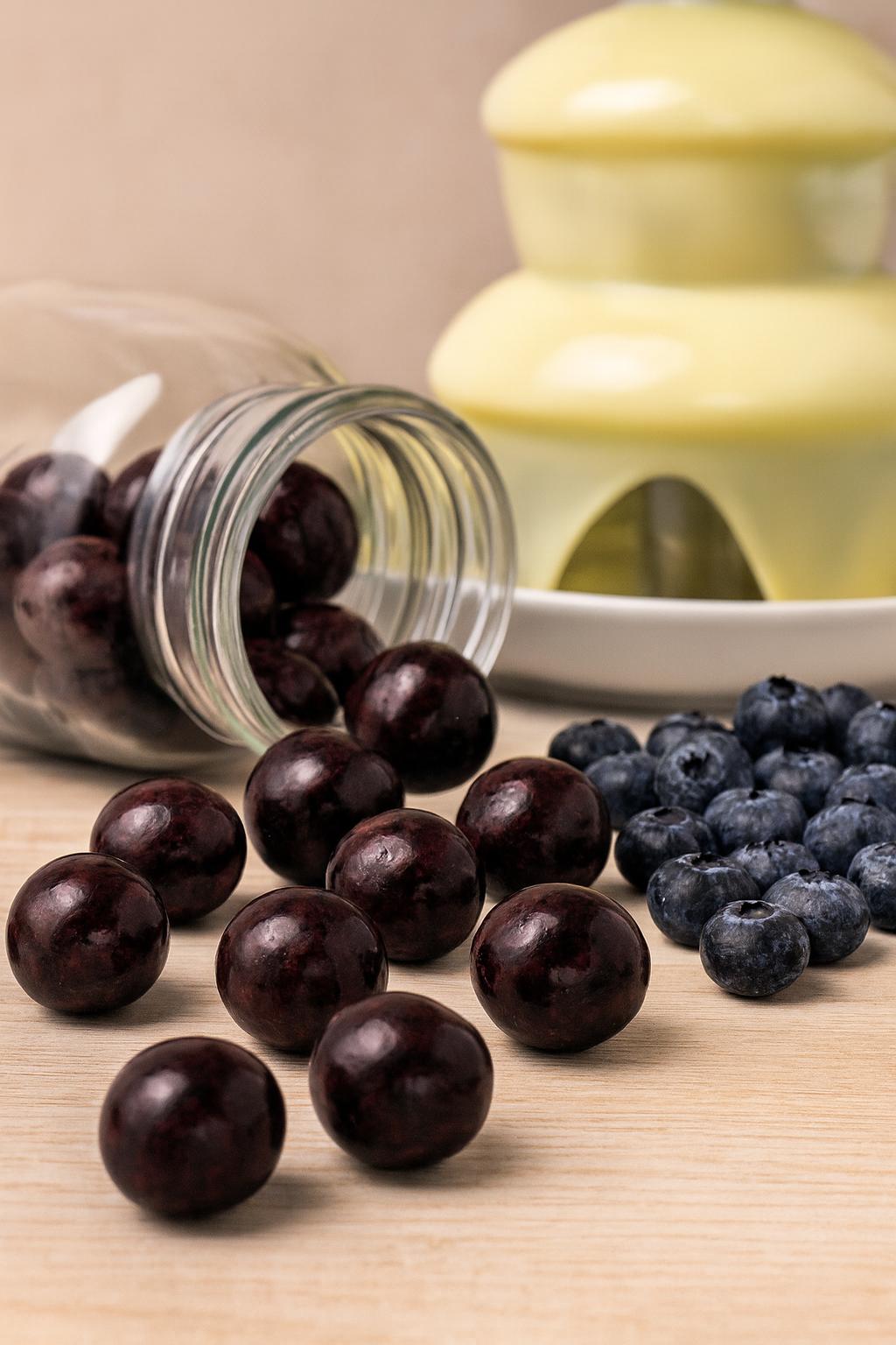 Blaubeere Lakritz Kugeln (gelatinefrei)