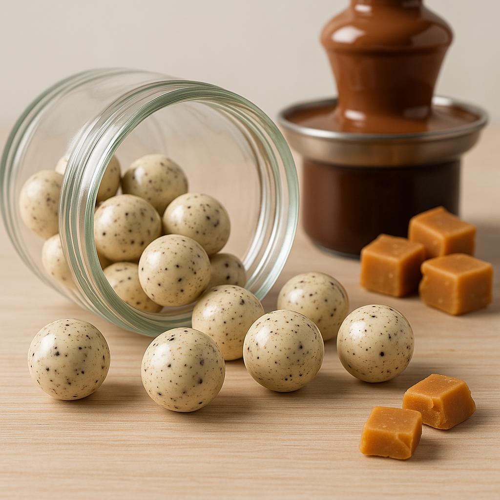 Toffee-Karamell Lakritz Kugeln (gelatinefrei)