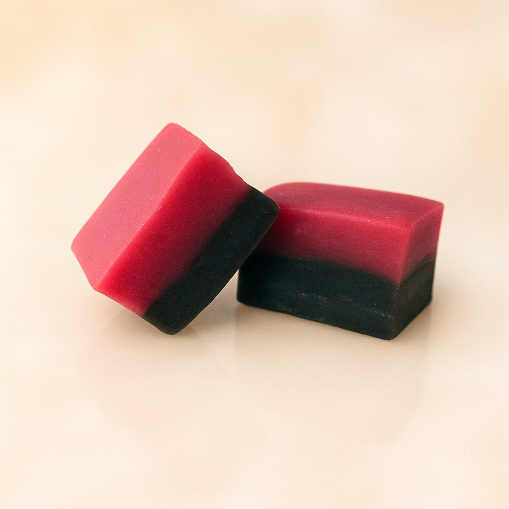 Skandinavische Lakritz – Himbeer Lakritz - Fudge einzeln – Sweet & Salty 