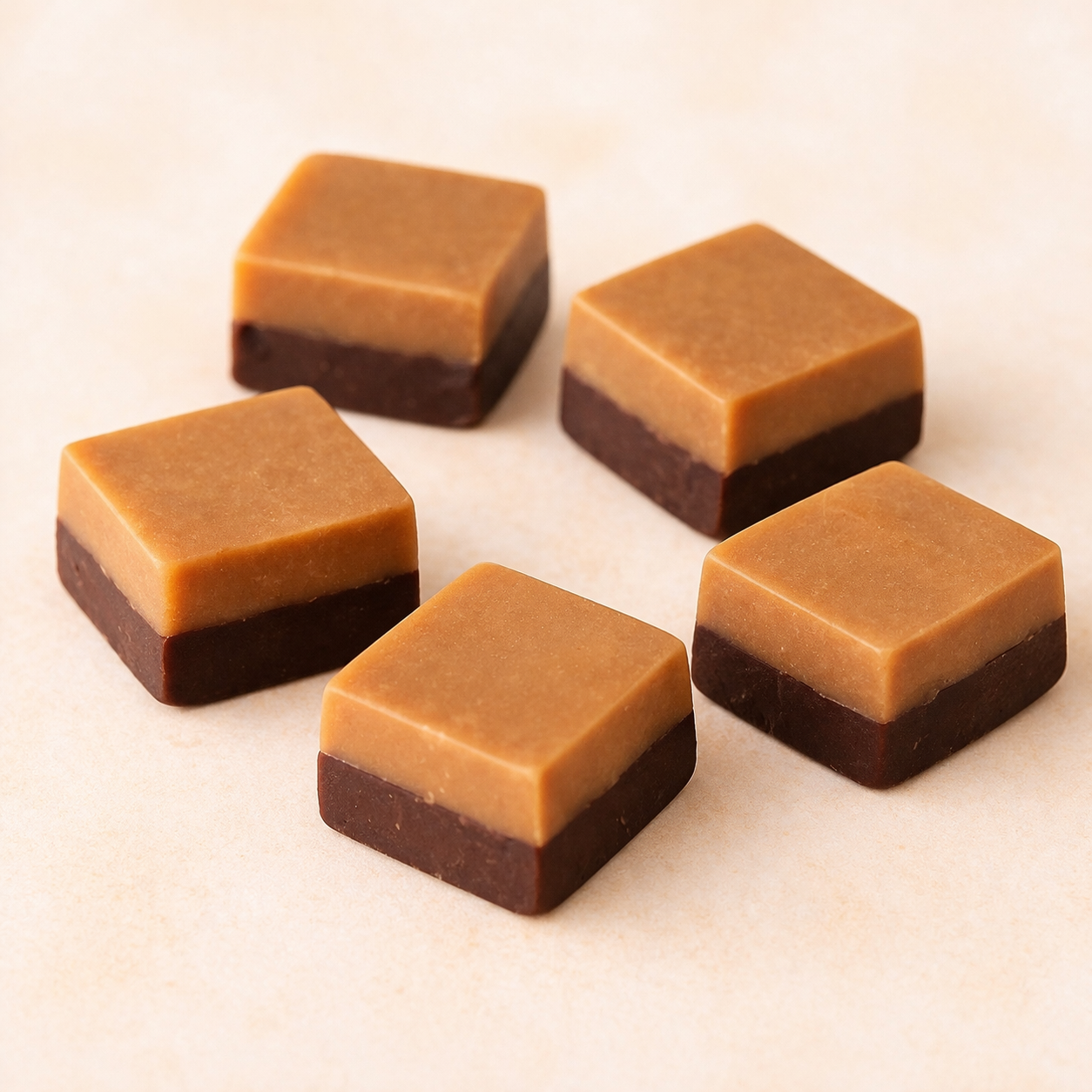 Vanille-Schoko-Fudge (gelatinefrei, glutenfrei) (kein Lakritz)