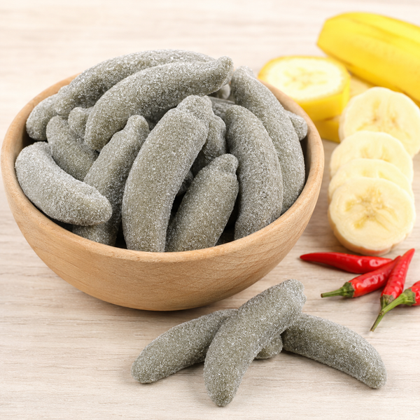 Salzige Lakritz-Bananen mit Chili-Kick (glutenfrei)
