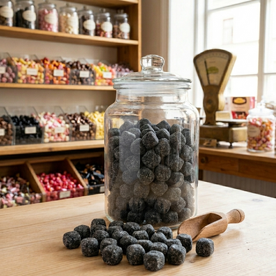 Salzlakritz-Klumpar – kräftige Lakritzbonbons (glutenfrei, vegan)