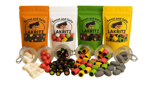 Skandinavische Lakritz – Lakritz Stücke vor den tüten im glas – Sweet & Salty