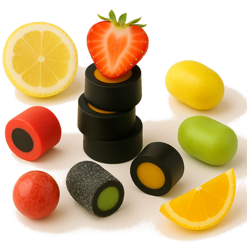 Skandinavische Lakritz – Titelbild Fruchtige Momente – Sweet & Salty